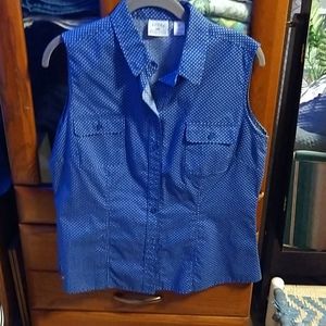 Polka Dot sleeveless blouse